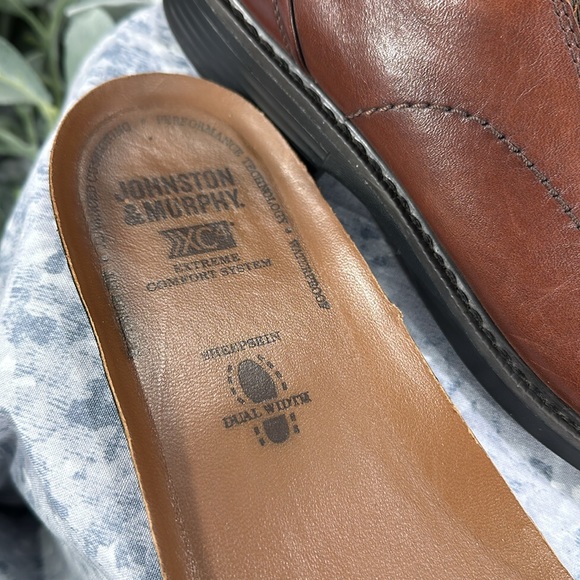 Johnston & Murphy Stanton Runoff XC4 Dark Cherry Leather Slip-On Mens 9M🌟VGUC🌟 - Picture 14 of 16